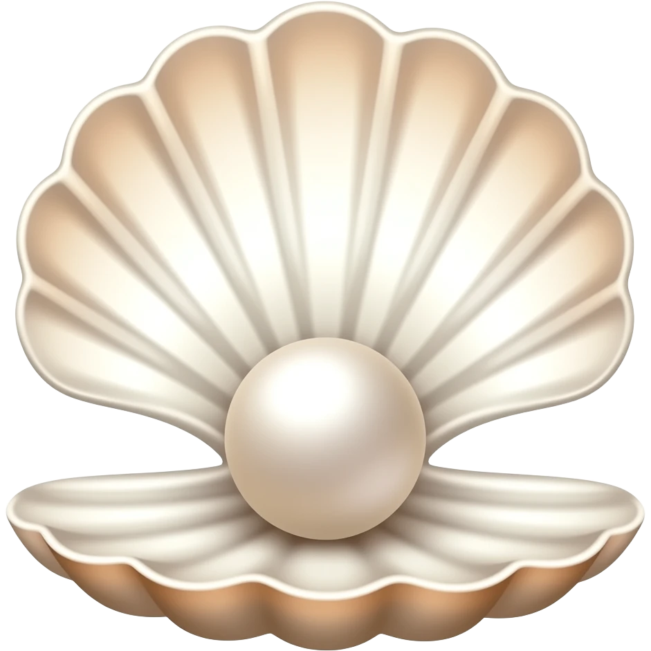 Lisa Frank sparkle open sea shell with pearl emoji