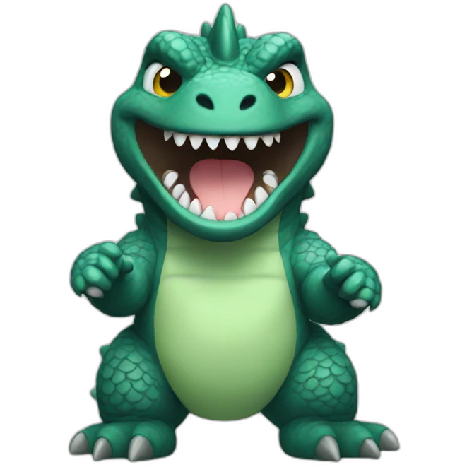 baby godzilla happy emoji