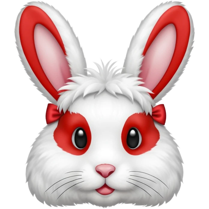 Red ribbon rabbit emoji