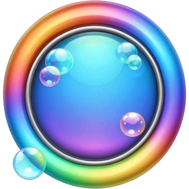 photo frame shaped like bubbles emoji