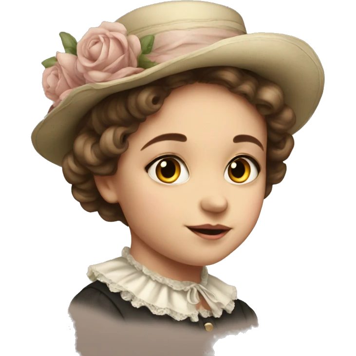 Victorian girl: age 1 emoji