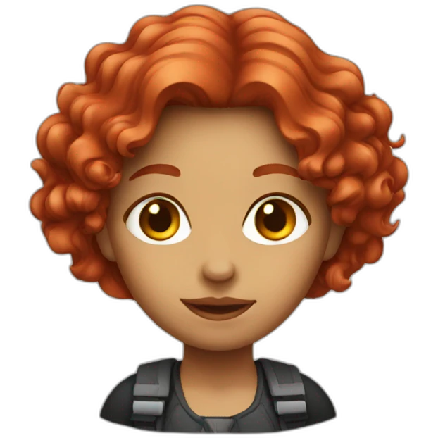 red hair girl graphic designer and film director emoji