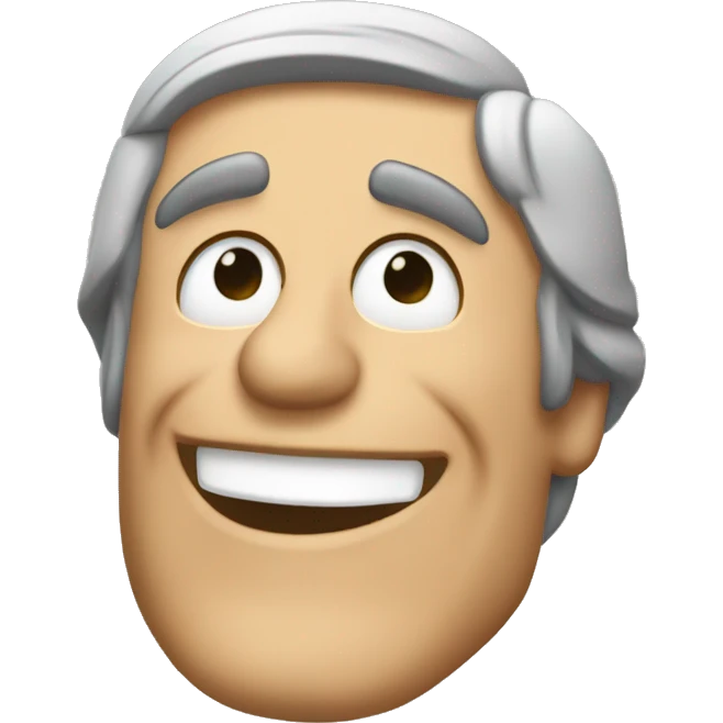 Ralph waldo emerson talkig happily emoji