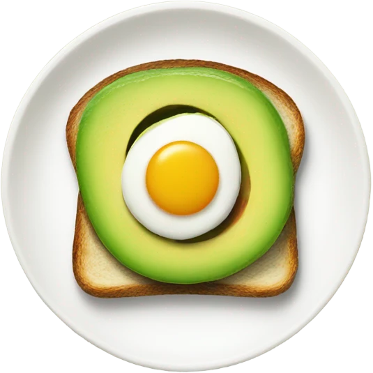 Avocado Toasts breakfast without egg emoji