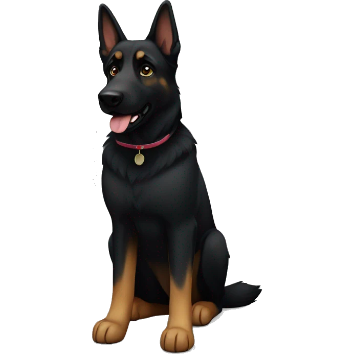 black german shepherd emoji