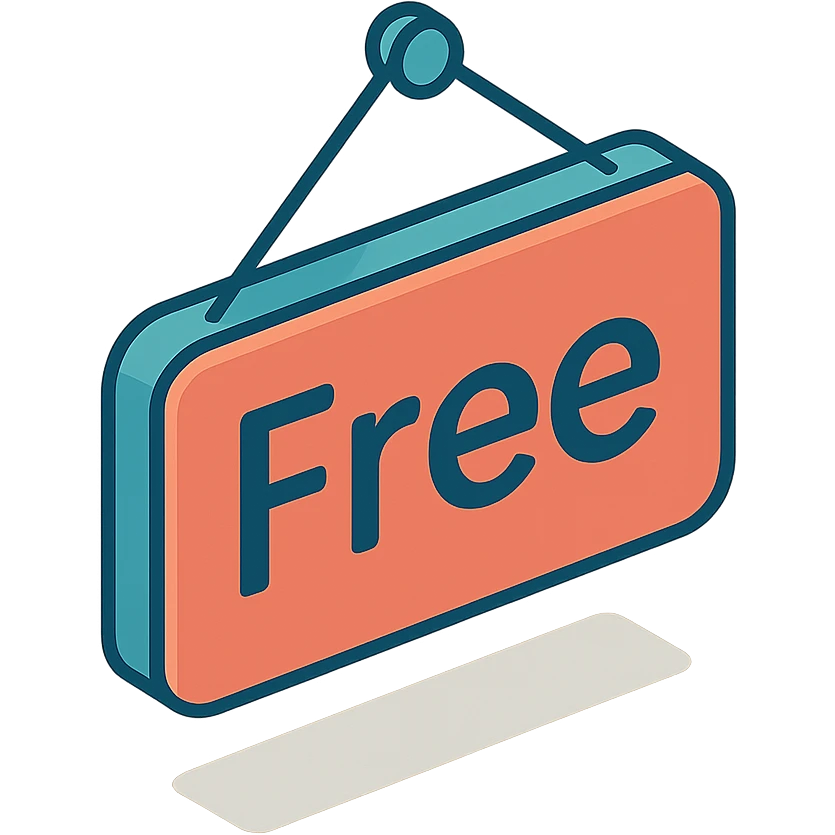 a sign 'Free' emoji