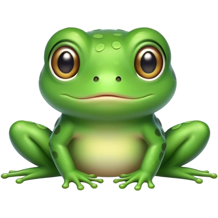 kawaii cute frog emoji