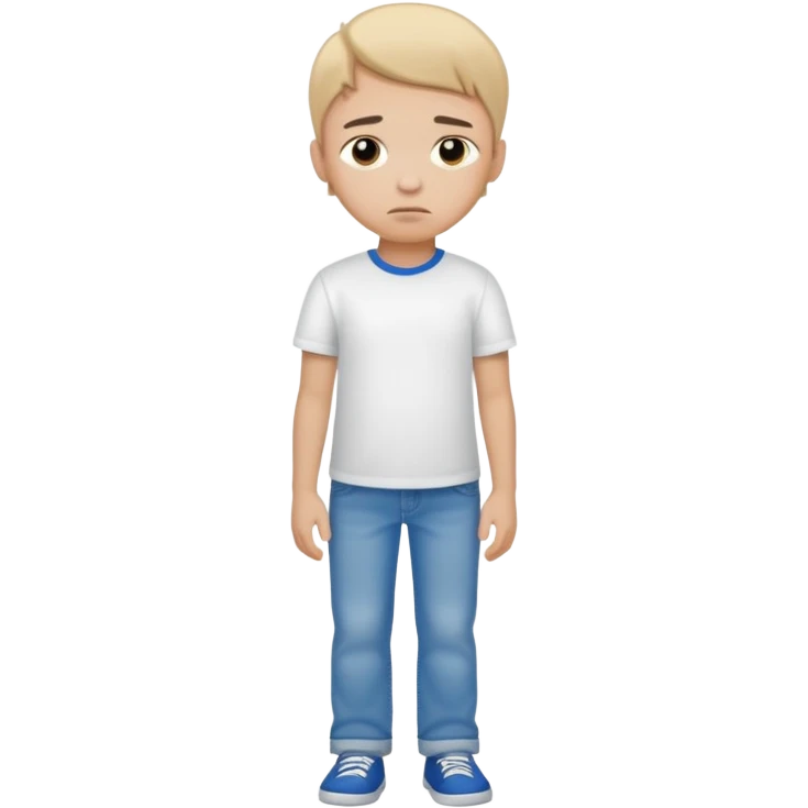 sad child full body emoji