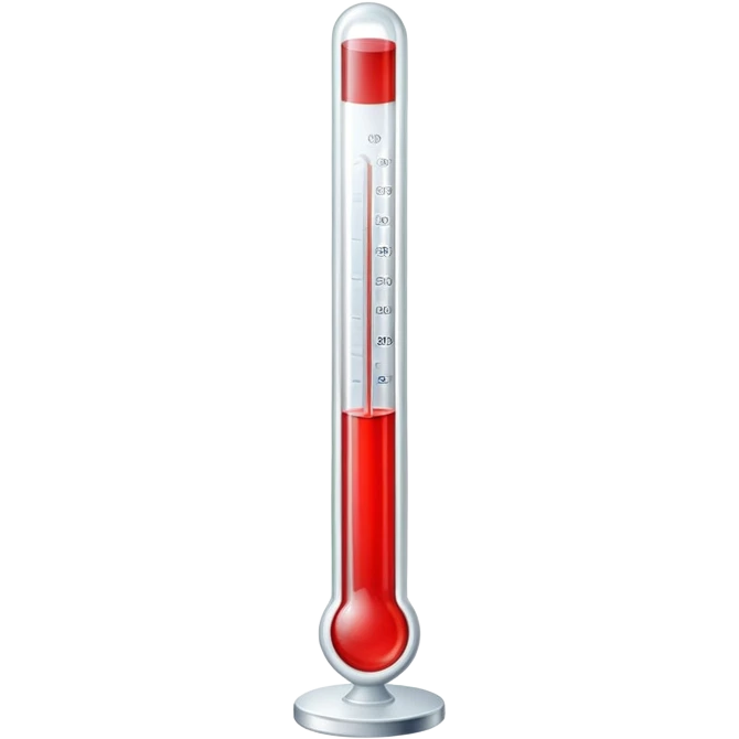 classic glass thermometer emoji