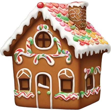 Gingerbread house emoji