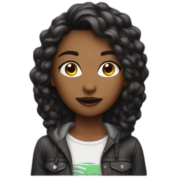 Attitude girl  emoji