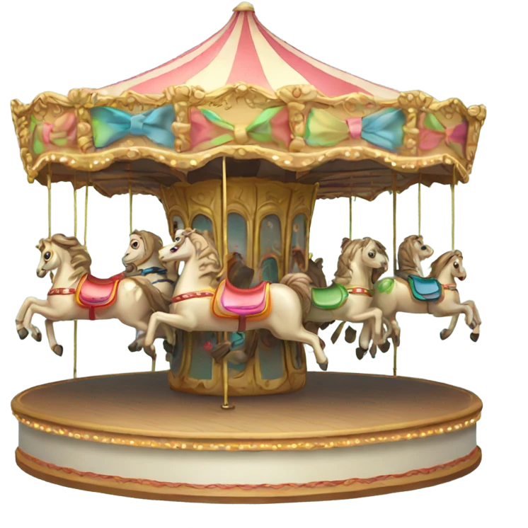 carousel with ribbons emoji