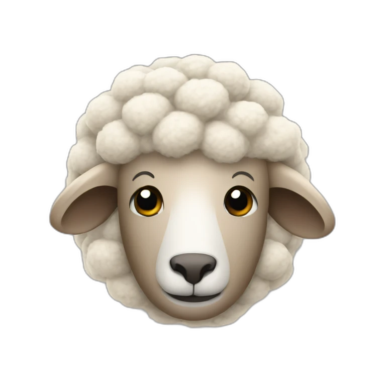 Sheep wool emoji