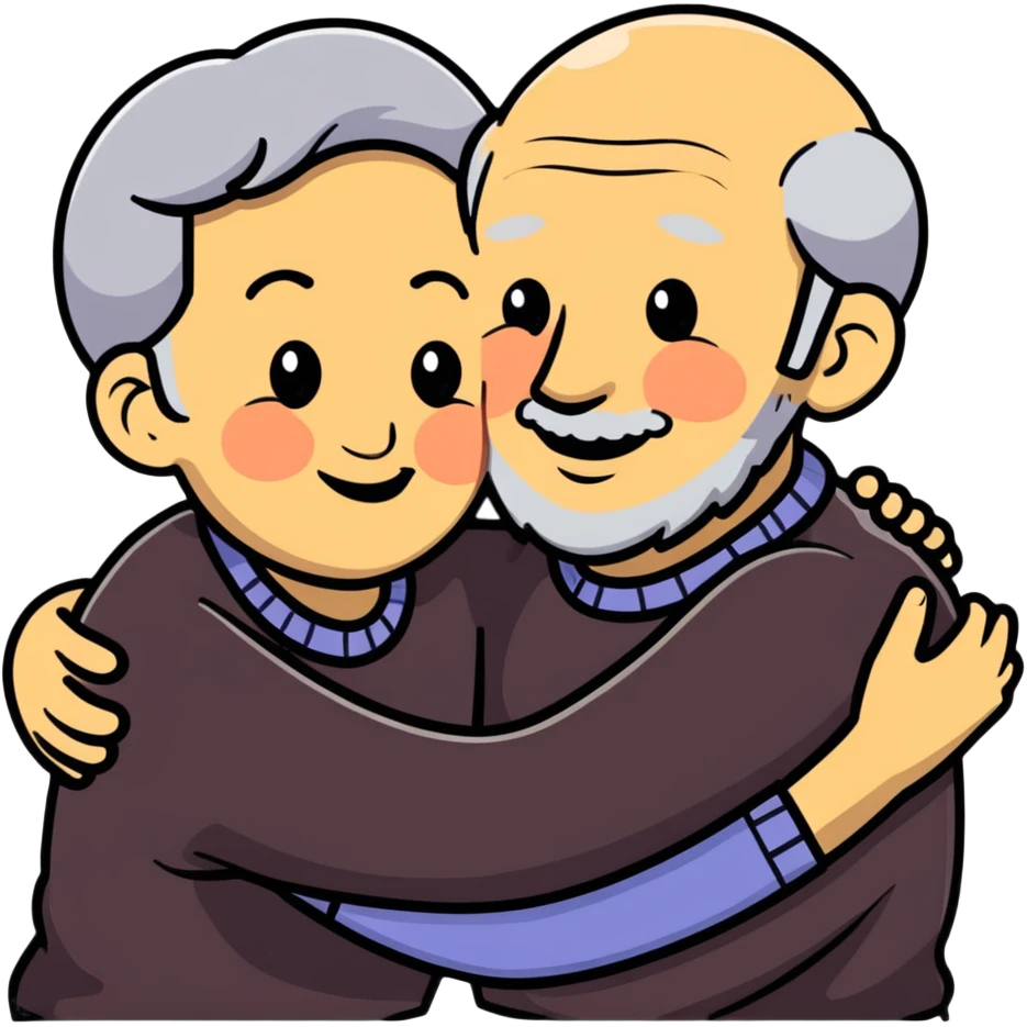 happy grandparents together emoji