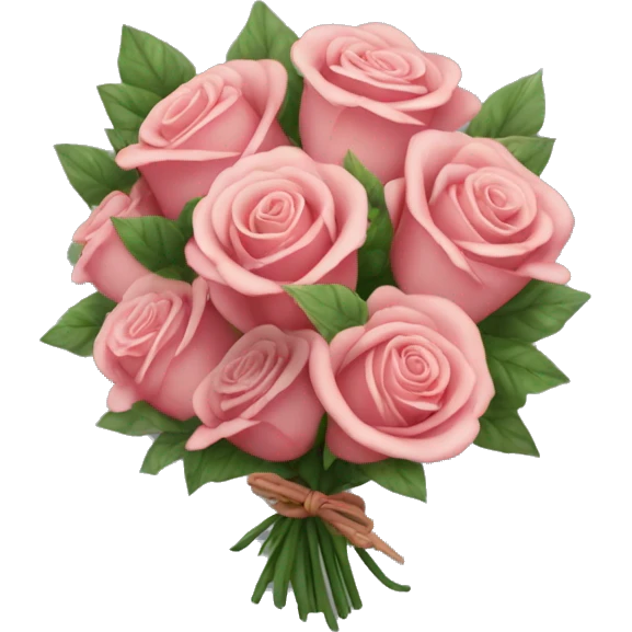 Bouquet writhe rose  emoji