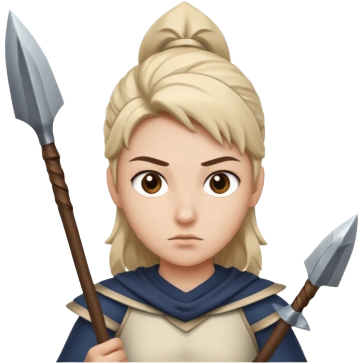 the first human with spears emoji