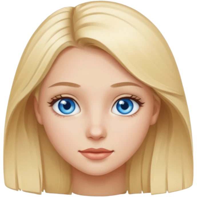 Красива дівчина блондинка з голубими очима emoji