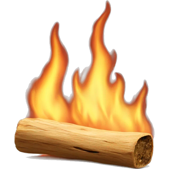 aesthetic burning palo santo stick realistic emoji