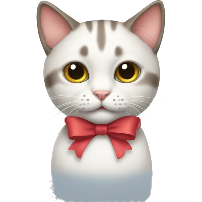 Cat with a bow emoji