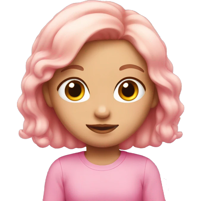 Cute pink emoji for girls  emoji