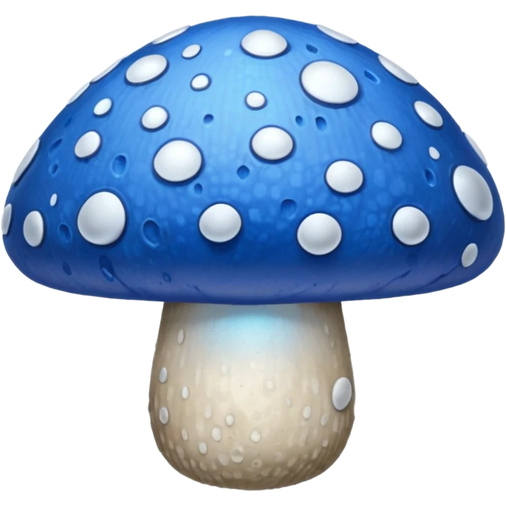 blue magic mushroom with diry emoji
