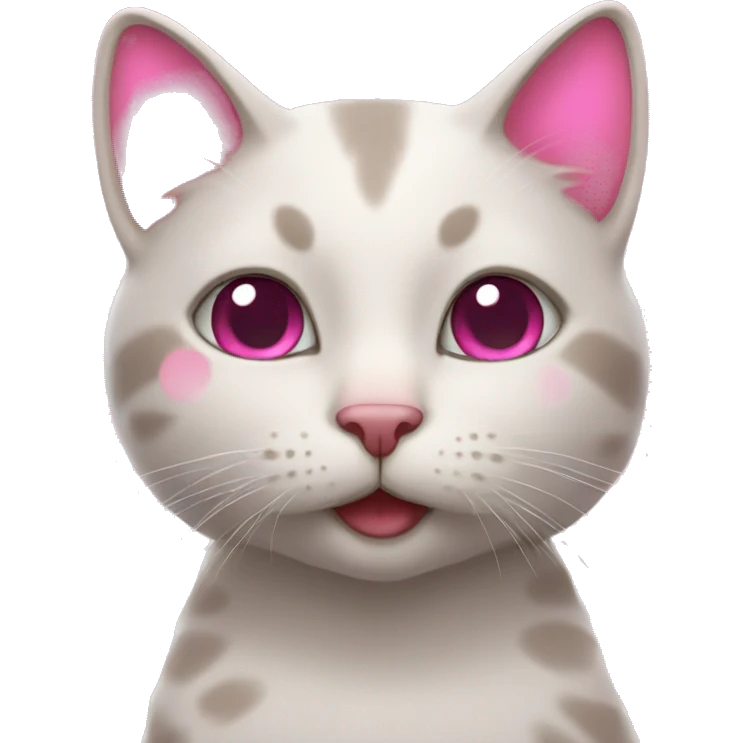 cat with pink hearts emoji