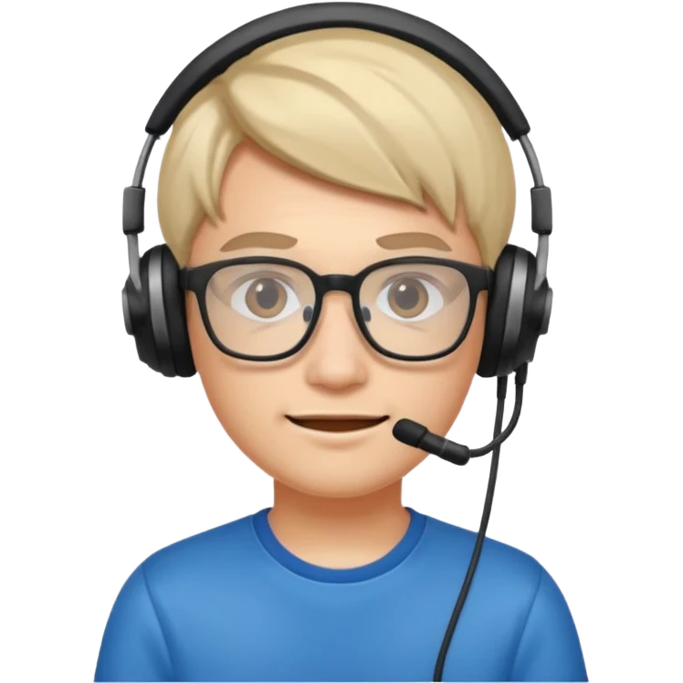 gamer with glasses emoji