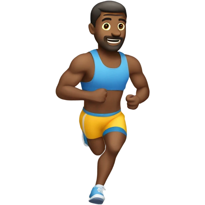 men doing aerobic emoji
