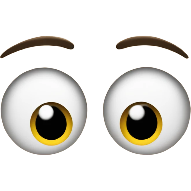 Eyes peaking to the side  emoji