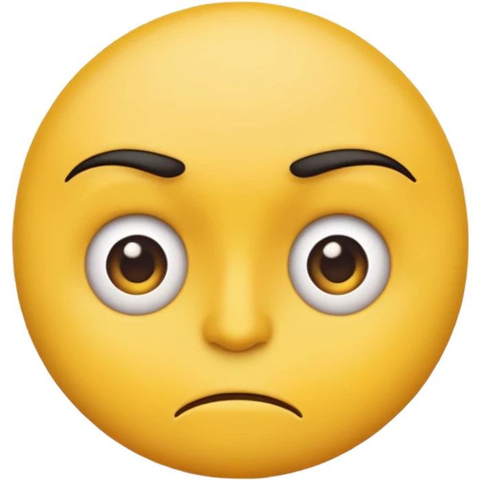 Emoji side-eyeing with a cocked eyebrow and disgusted lips emoji