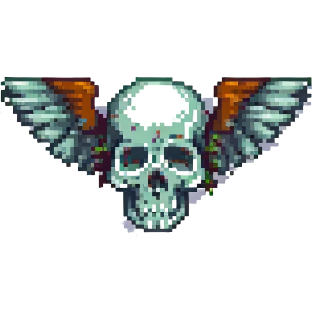 flying skull emoji