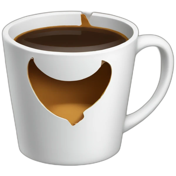 broken coffee cup emoji