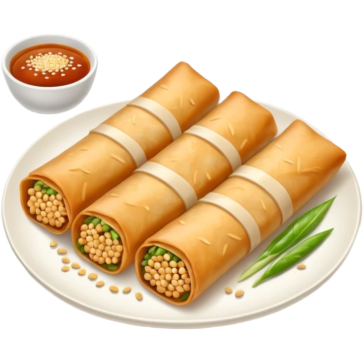 spring rolls in sauce emoji