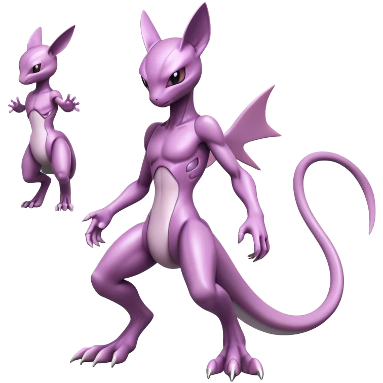  Cool Edgy Shiny Futuristic Ethereal Legendary Mewtwo-Digimon-Genesect-Palkia-Reptile-hybrid full body emoji
