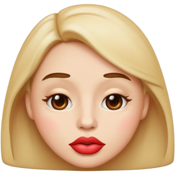 Blowing a kiss regular emoji face emoji