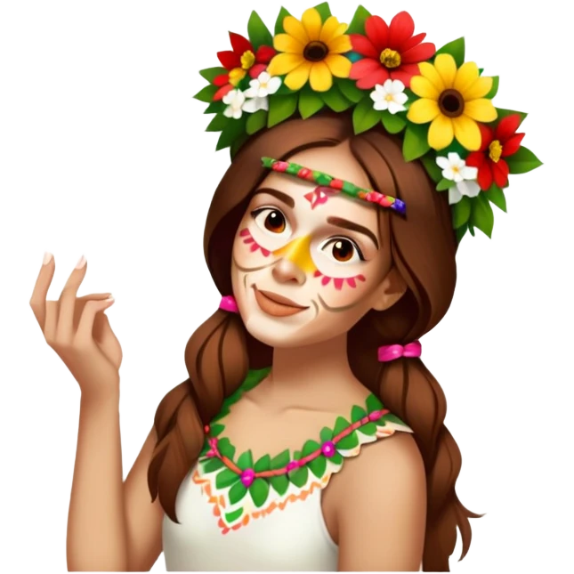 Flower-Crowned Dancer emoji