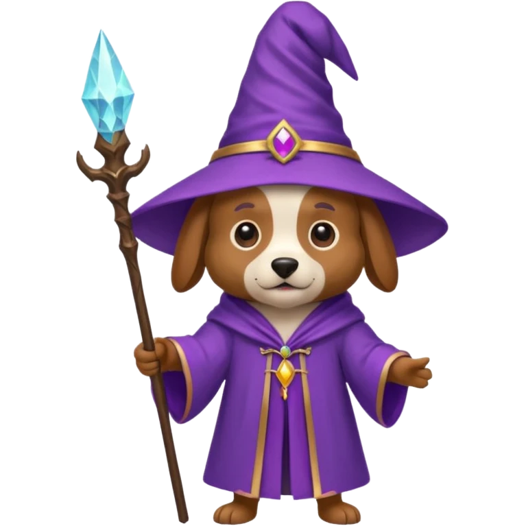 Dog wizard emoji