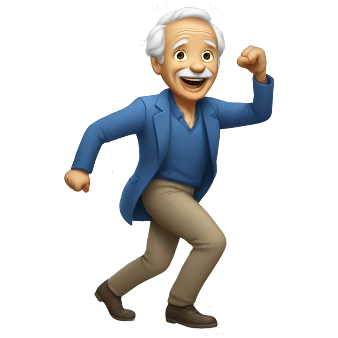 old man dancing emoji