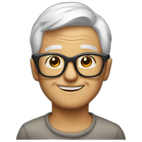 60 years with glasses emoji