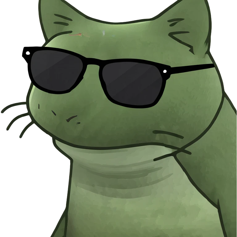 Cat with sunglasses emoji