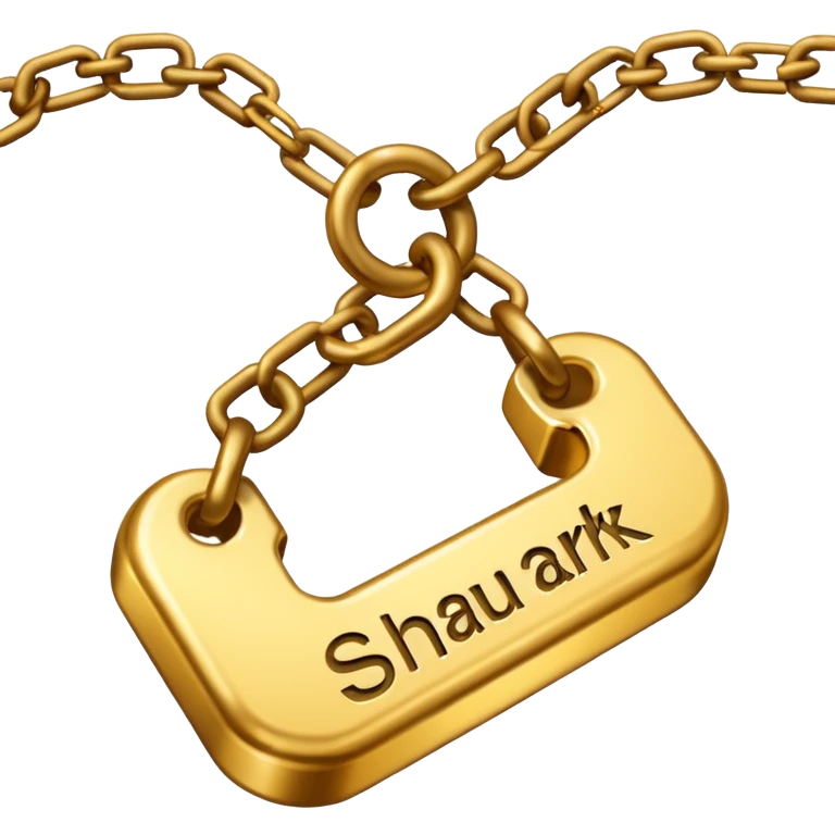 a chain with the name shakur emoji
