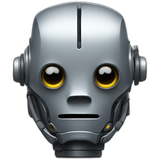 gloomy robot emoji