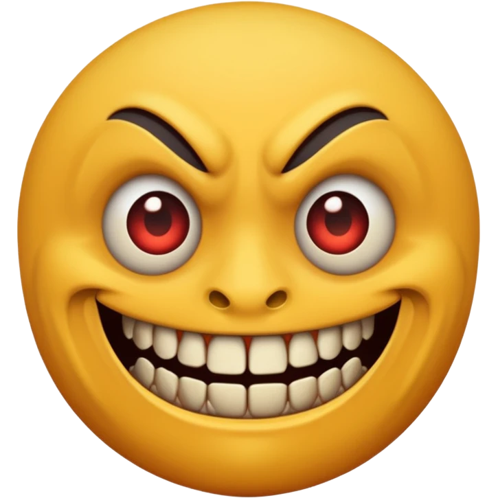 scary grin emoji