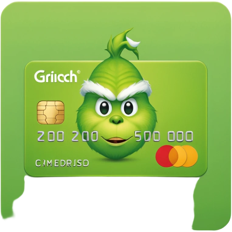 Grinch Credit Card emoji