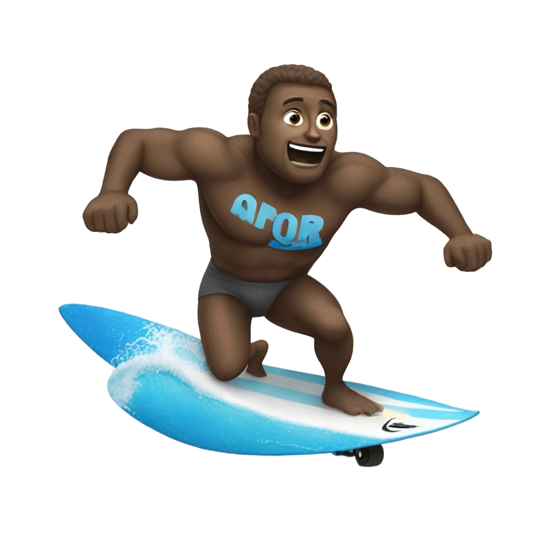 Un castor surfeando emoji
