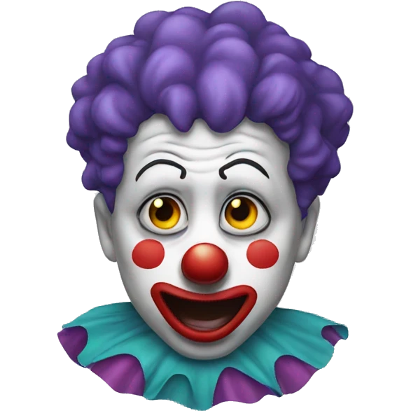 Clown crying emoji