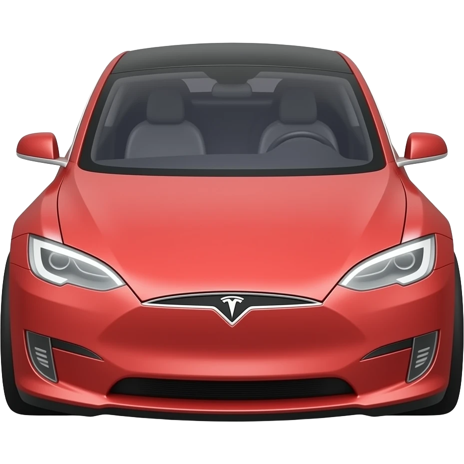 plastic tesla toy car emoji