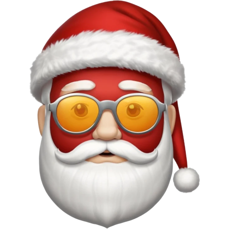 santa klaus with sunglasses emoji