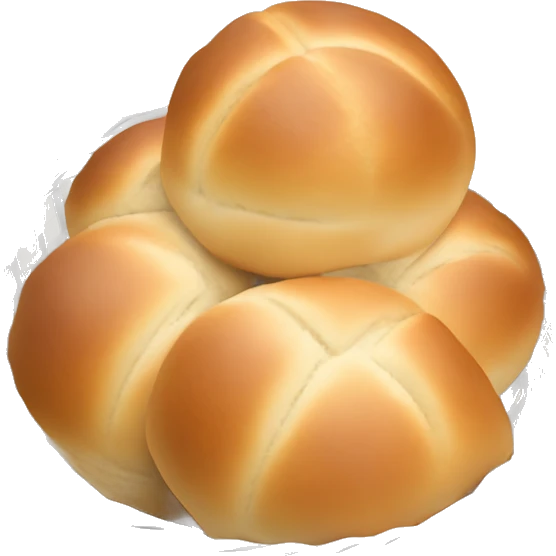 Dinner rolls in a basket emoji