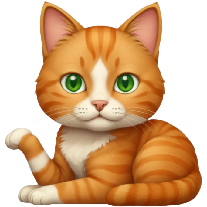 😺cat leaning chin on its paw emoji